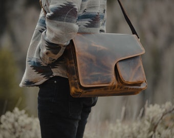 Buffalo Leather Messenger