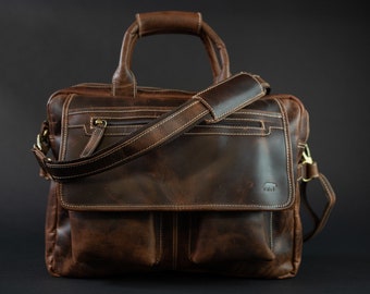 Buffalo Leather Pilot Bag