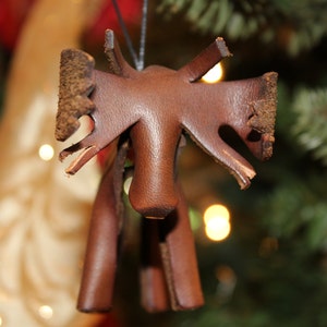 Leather Moose Ornament image 2