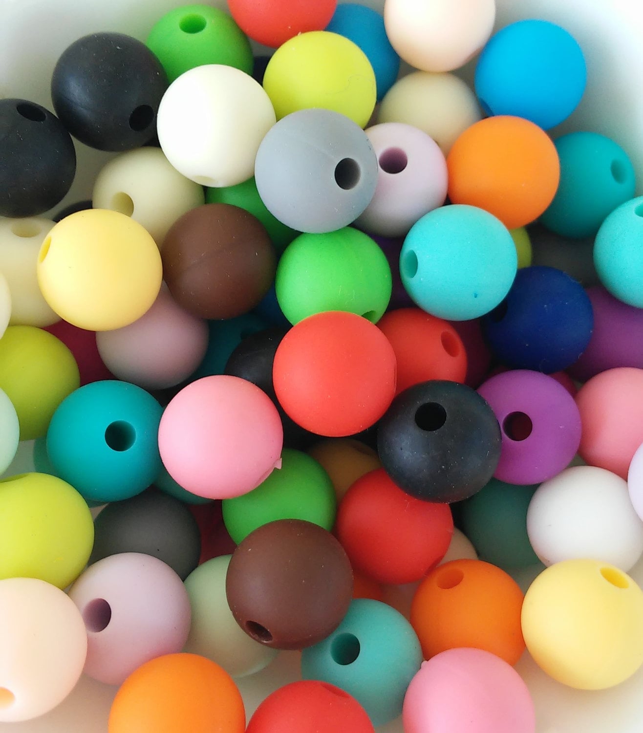 WHOLESALE 10mm Silicone beaded color beads Silicone Beads 10mm Etsy