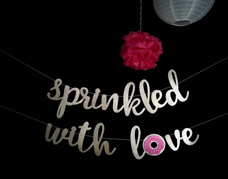 Sprinkled With Love Banner Baby Shower Banner Its A Girl Etsy
