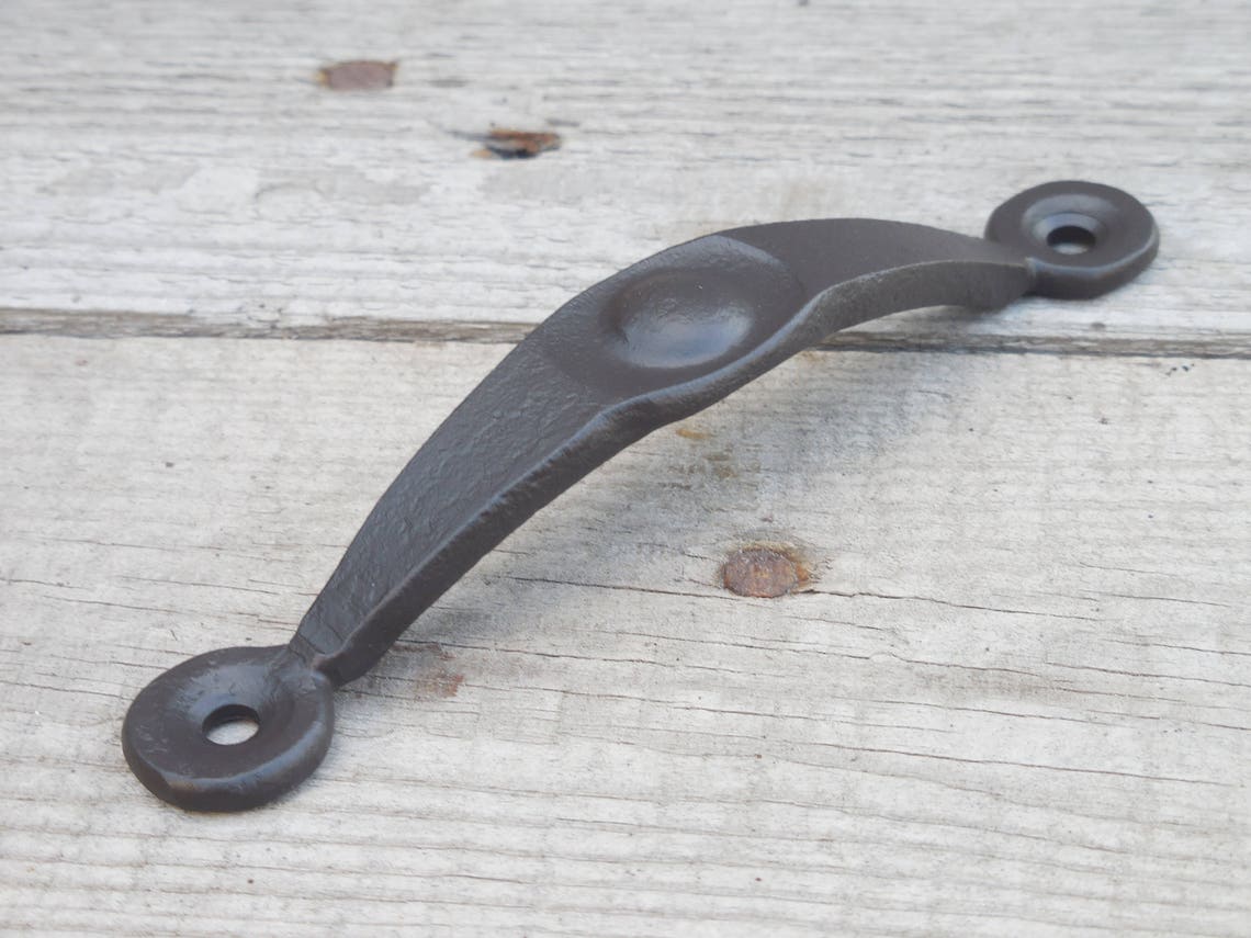 Hand Drawer Pull 5 Furniture Handle Wrought Etsy