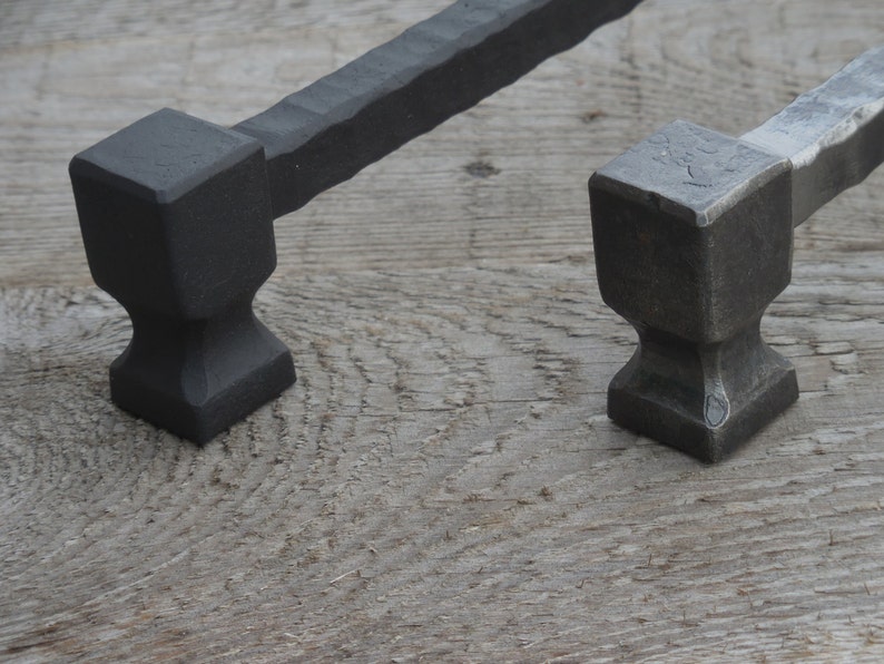 6 516/'/' pull handle cabinet cupboard wardrobe kitchen dresser door hardware. 6.3 in 160 mm hand forged drawer pull #4 wrought iron