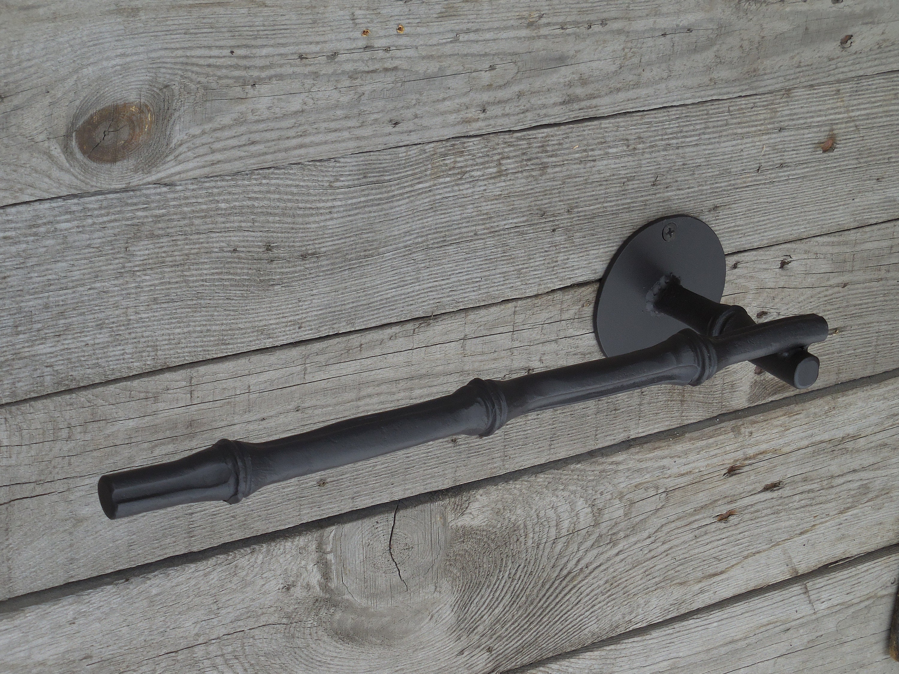 12'' Hand towel bar Wrought iron Blacksmith Etsy