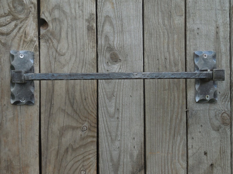 Wrought iron towel bar Bathroom Accessories Wrought iron Etsy