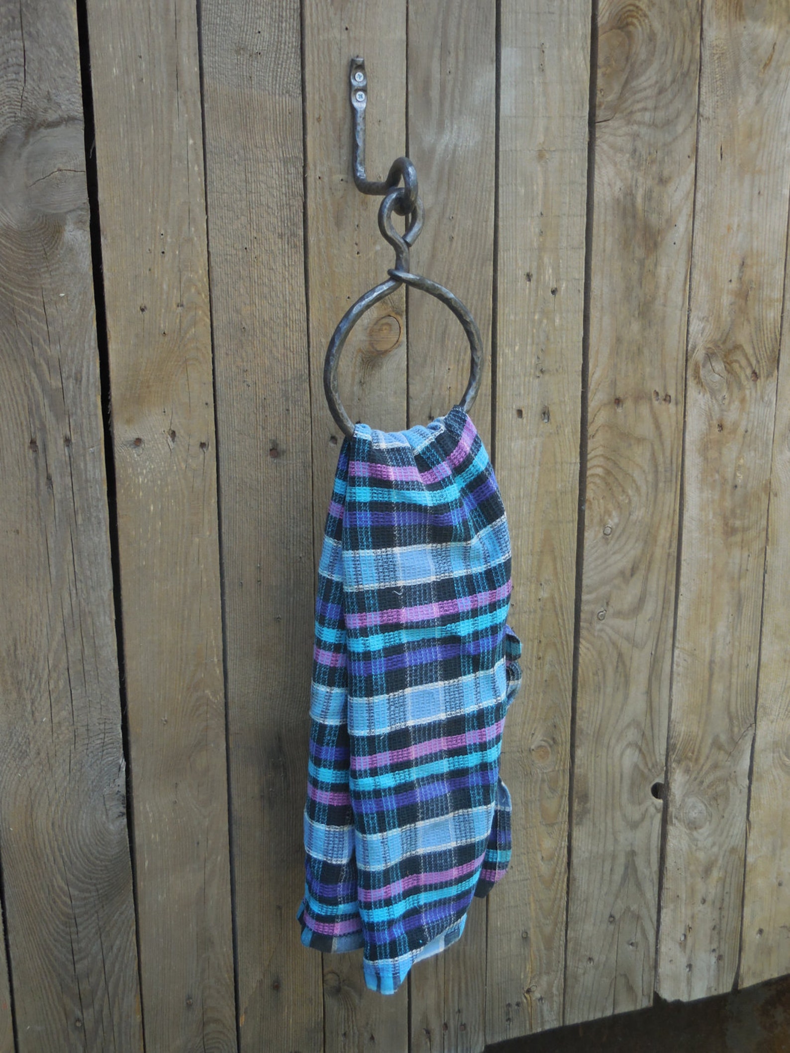 Wrought iron towel ring Bathroom Accessories Wrought iron Etsy