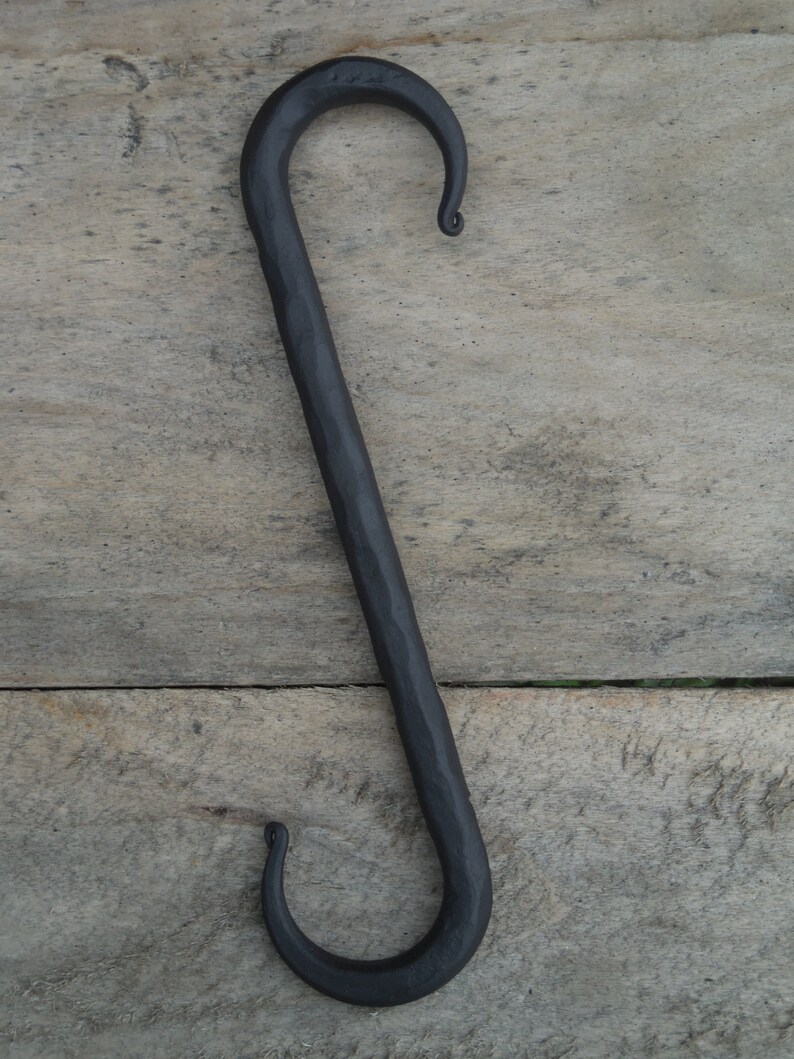 Set of 5 hand S hooks 6 Blacksmith made Wrought Etsy