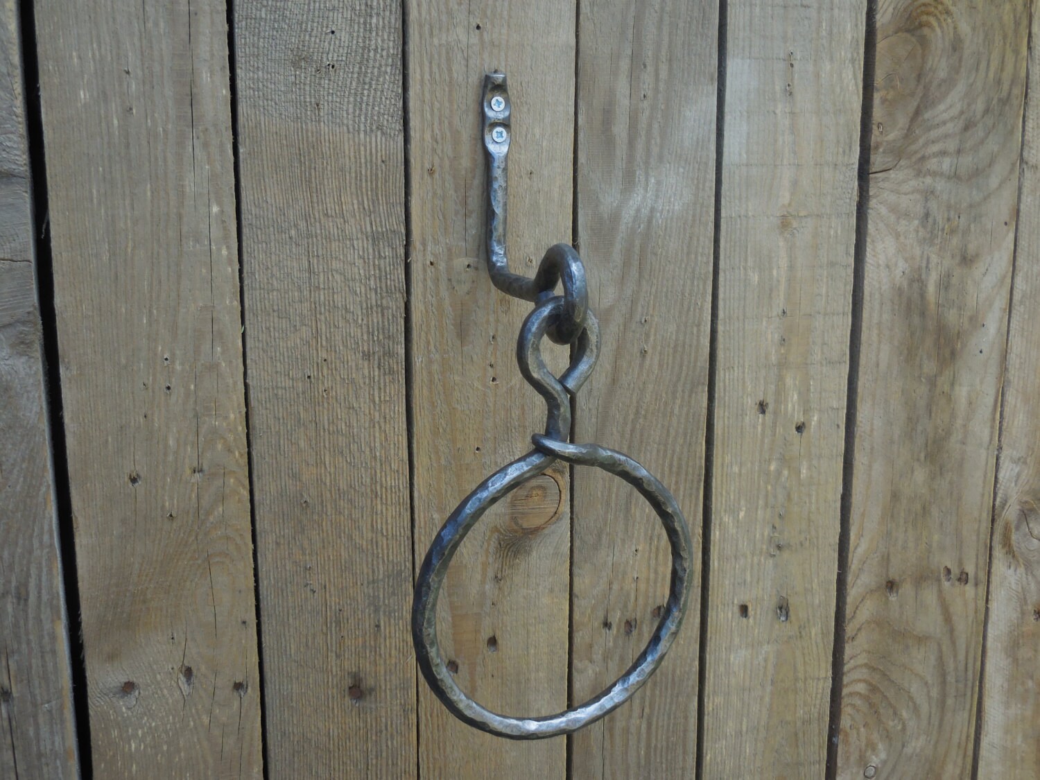 Wrought iron towel ring Bathroom Accessories Wrought iron Etsy