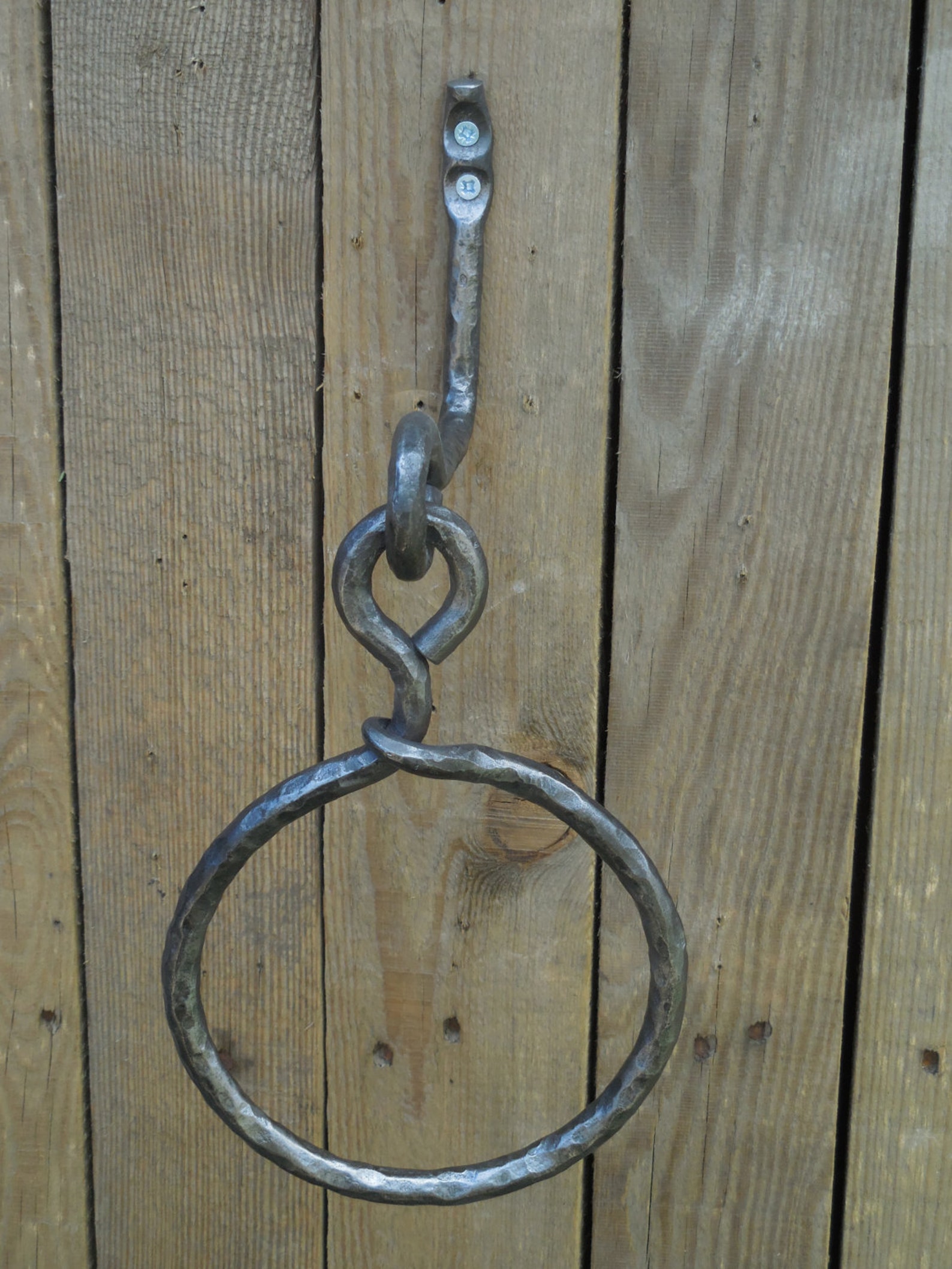 Wrought iron towel ring Bathroom Accessories Wrought iron Etsy