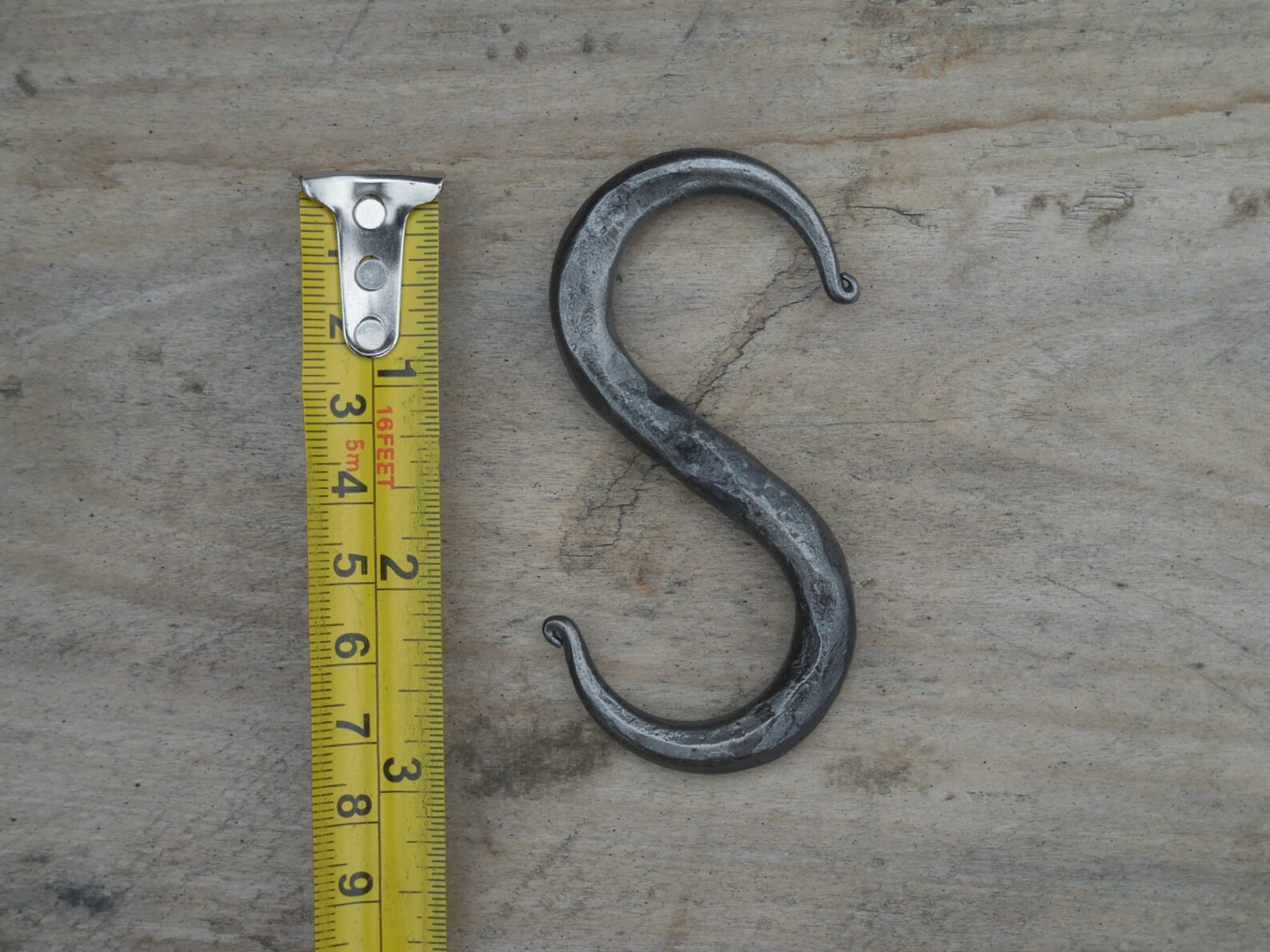 Set of 3 hand S hooks 3 Lacquer Blacksmith Etsy