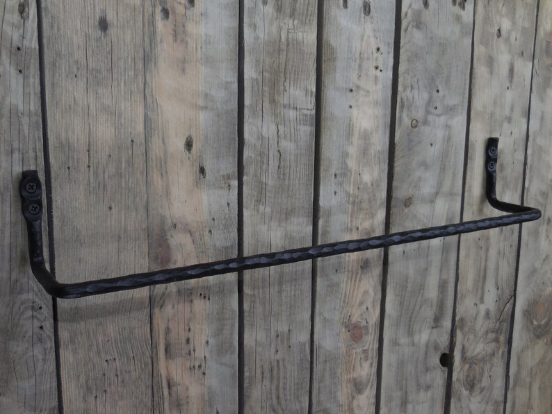 Wrought iron hand towel bar 18 Bathroom Accessories Etsy