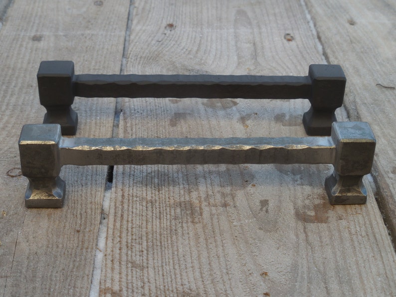 6 516/'/' pull handle cabinet cupboard wardrobe kitchen dresser door hardware. 6.3 in 160 mm hand forged drawer pull #4 wrought iron