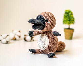 Platypus Toy, Crochet Platypus, Perry the Platypus, Amigurumi Platypus, Stuffed Toy, Crochet Toy, Handmade Platypus