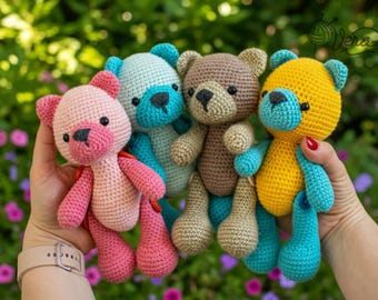 Bear Crochet Toy, Amigurumi Bear Ukraine Toy