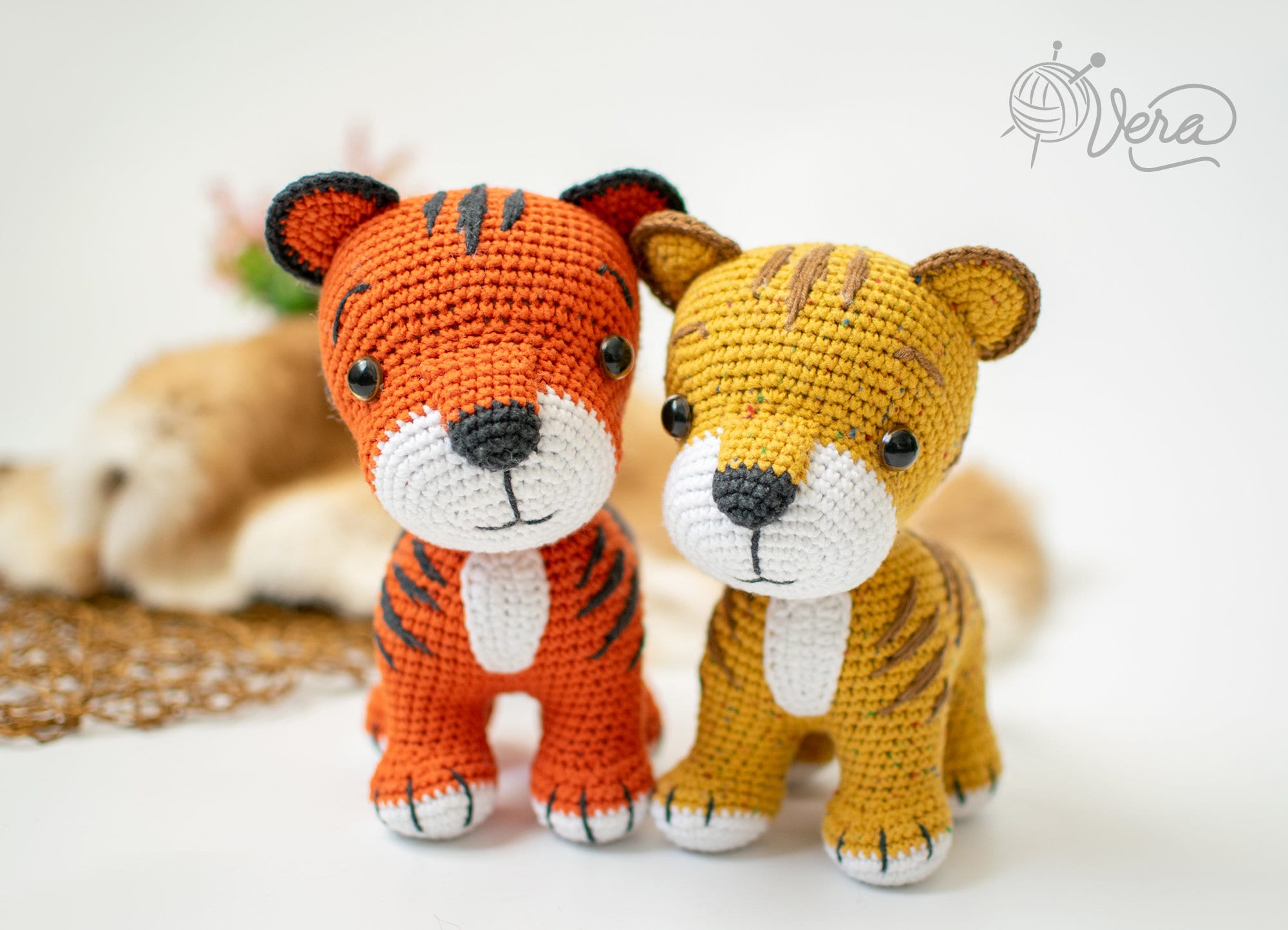 Tiger crochet toy, Tiger Stuffed Crochet Toy, Amigurumi Tiger Toy