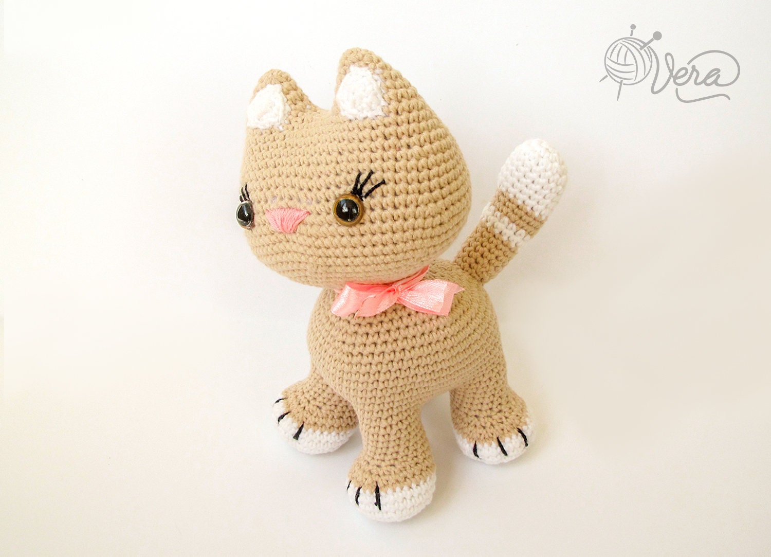 Crochet cat cute crochet cat crochet cat toy cat doll Etsy
