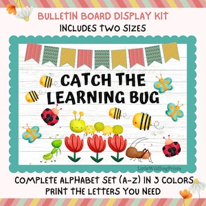 Bugs Insects Pinnwand Kit, Frühling Sommer Lernen Bug Klasse Decor