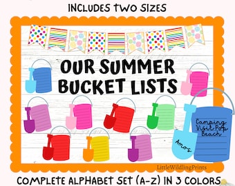 Summer Bulletin Board Kit, Bucket List Bulletin, End of Year Bulletin
