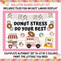 Donut Classroom Decor Bulletin Board, Donut Theme Classroom Banners ...