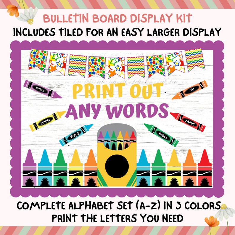 Welcome to the Pack Bulletin Board Kit, Back to School Display, Custom ...