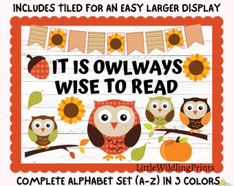Owls Large Fabric Notice Board/Memo Board 