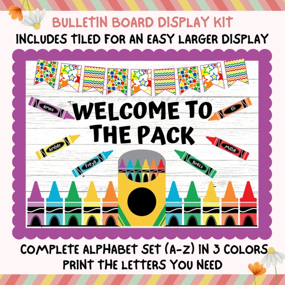 Welcome To The Pack Bulletin Board Kit Back To School Etsy welcome-to-the-pack-bulletin-board-kit-back-to-school-etsy