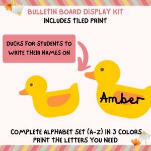 Duck Bulletin Board Kit, Summer Bulletin Board, End of Year Bulletin - Etsy