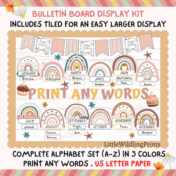 Rainbow Birthday Party Printable Decor Kit (Digital File) – Chickabug
