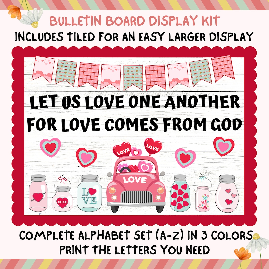 Valentines Day Bulletin Board Christian Church Bible Verse Bulletin