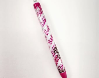 Custom Doll Pen | Glitter Pen| Refillable Pen| Custom Design| Gel Pen|