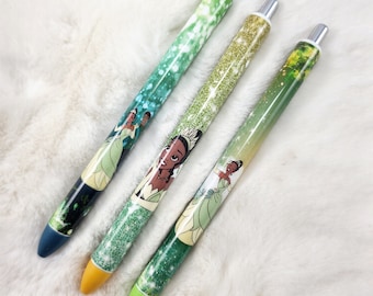 Customizable Princess Glitter Gel Pen | Refillable 0.7mm