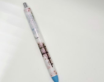 Cozy Charming Cute Anime Design| Glitter Refillable Pen| Custom Design| Manga