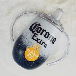 Beer Inspired Sippy Tumbler| Glitter Tumbler| Glitter Custom Cup| Mom Gift| Personalized Gift| Baby Shower Gift| Sippy Cup Tumbler