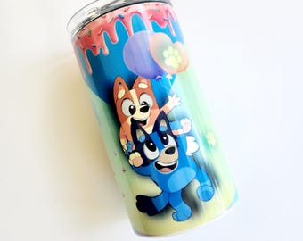 Bluey Sippy Cup| Kids Custom Cup| Mom Gift| Personalized Gift| Baby Shower Gift| Sippy Cup Tumbler