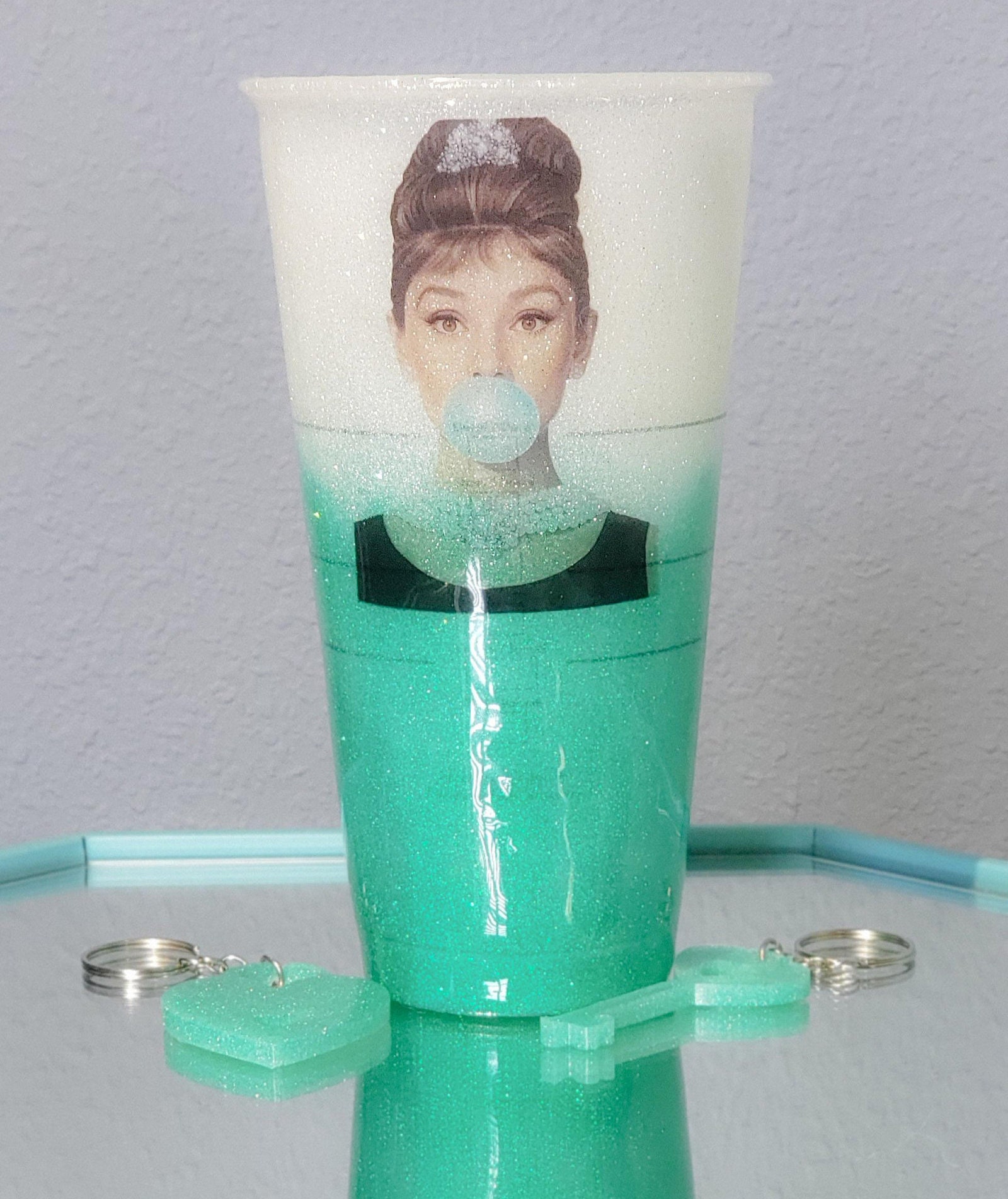 Tiffany Starbucks Cup/ Taza fría De Venti Starbucks / Glitter Etsy