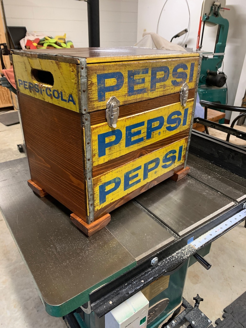 Chest Made From Vintage Pepsi Crates and Pine Local Pick up Etsy