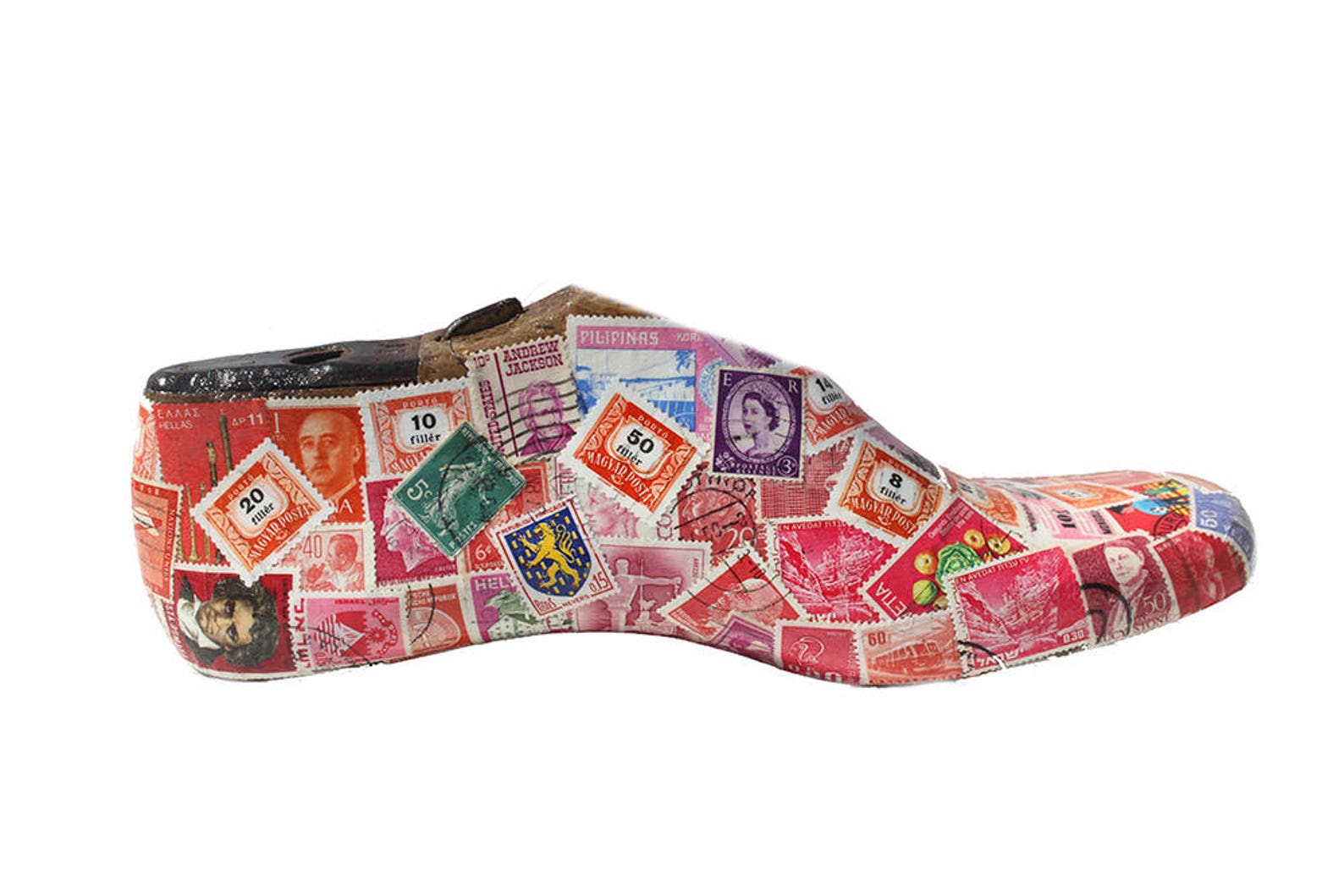 Stamps decoupageshoe last woodstamps on woodvintage stamps Etsy