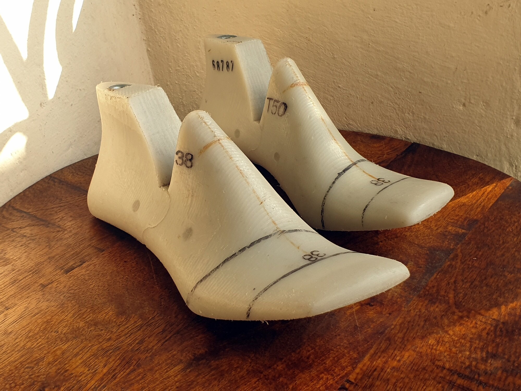 White plastic shoe lasts shoe lastswomen shoe Etsy
