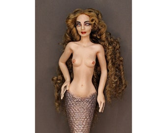 Artamonova dolls. Mermaid 1/8 (9,84"). Author's dolls handmade.