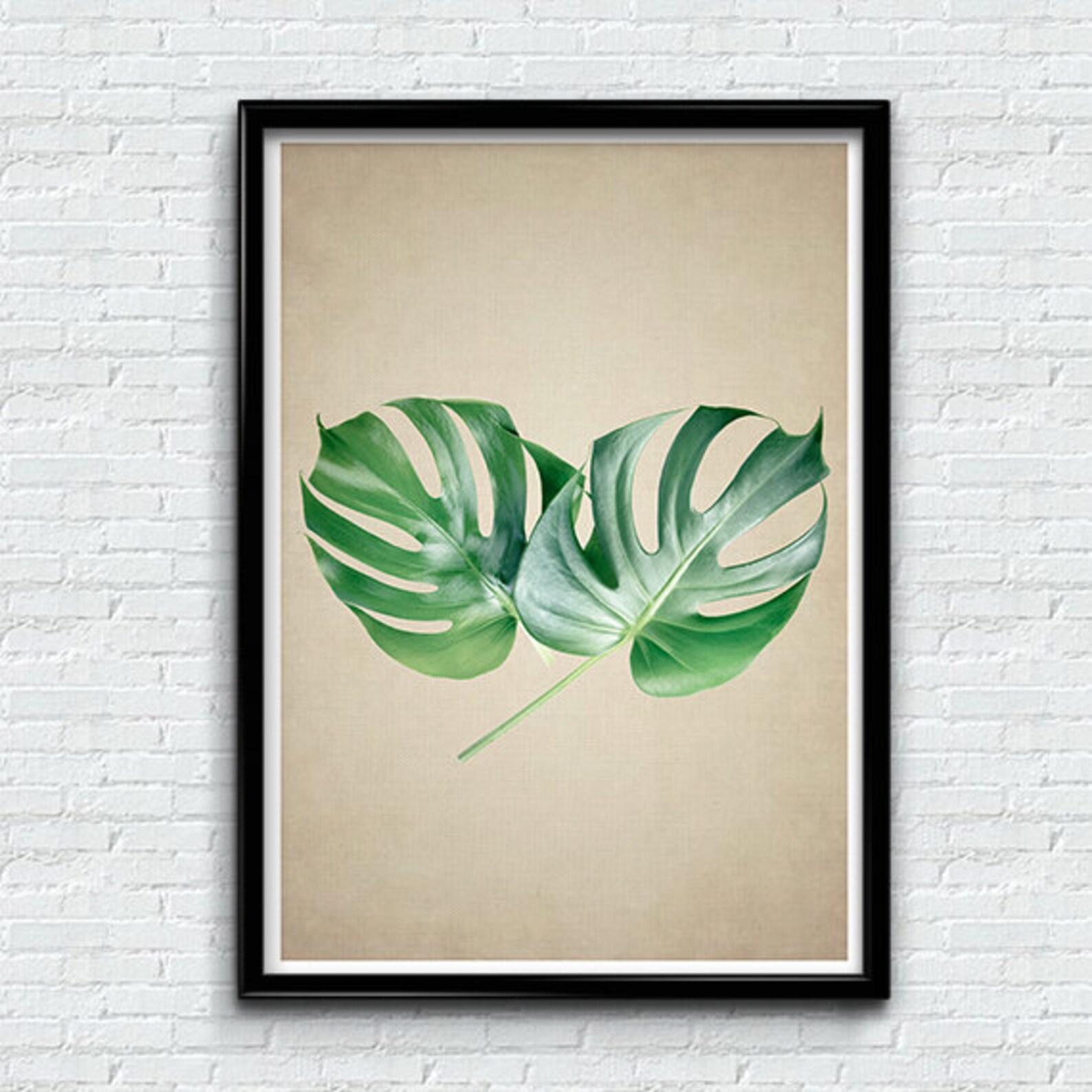 Tropical Leaf Print Tropical Art Plant Print Tropical Wall Etsy