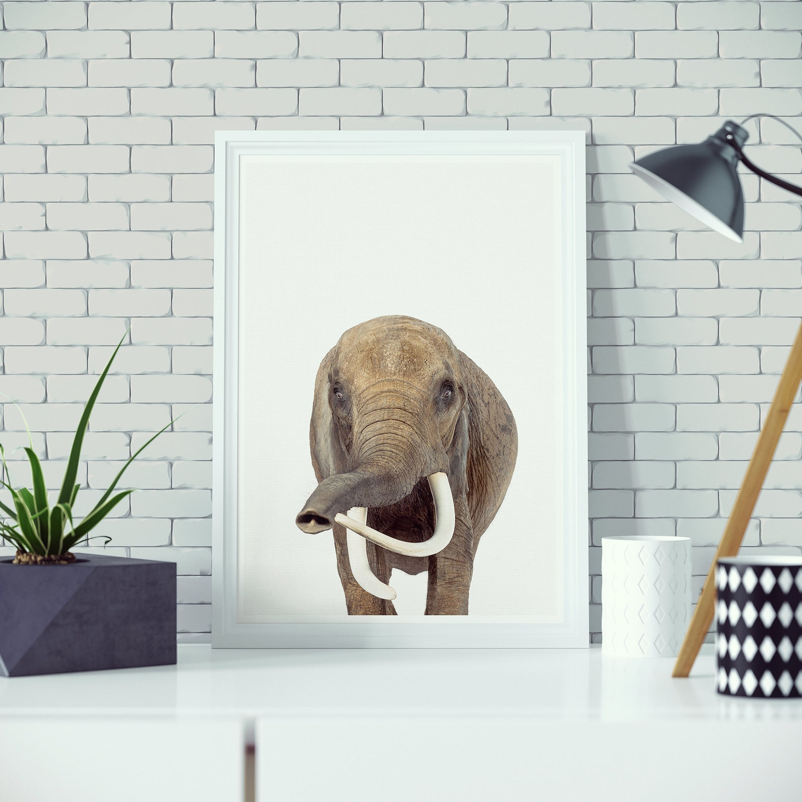 Large Elephant Print Elephant Wall Art Nursery Wall Art Etsy