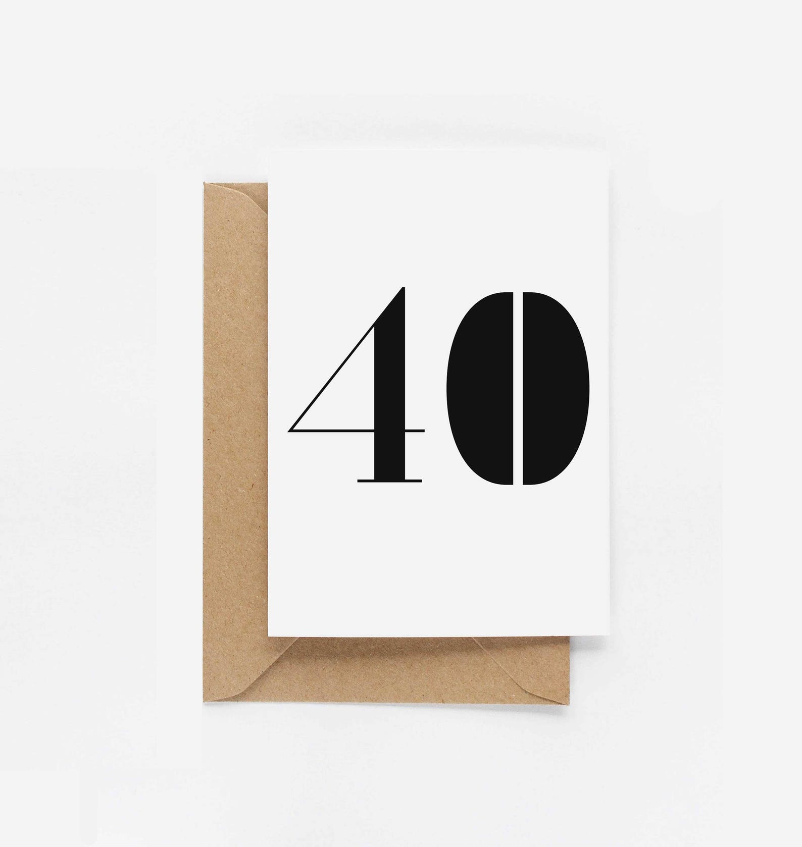 40th Birthday Milestone Greetings Card | Etsy