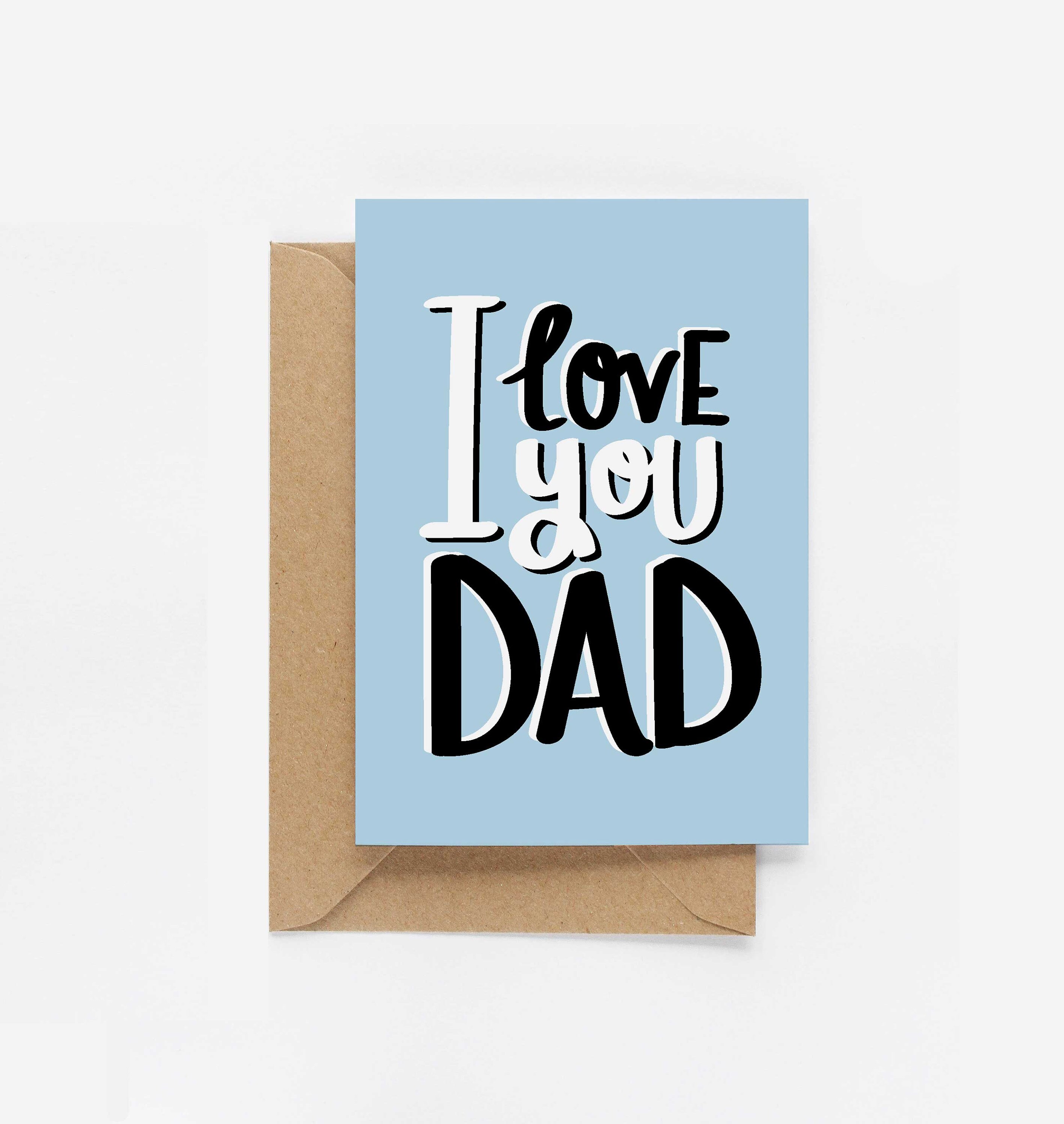 I Love You Dad Father's Day A6 15 x 10 cm Etsy