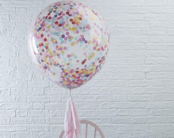 The 3 confetti balloons