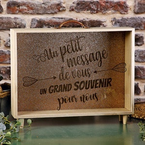 The wedding urn suitcase a little word