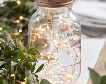 Light garland LED copper wire for battery-operated table decoration