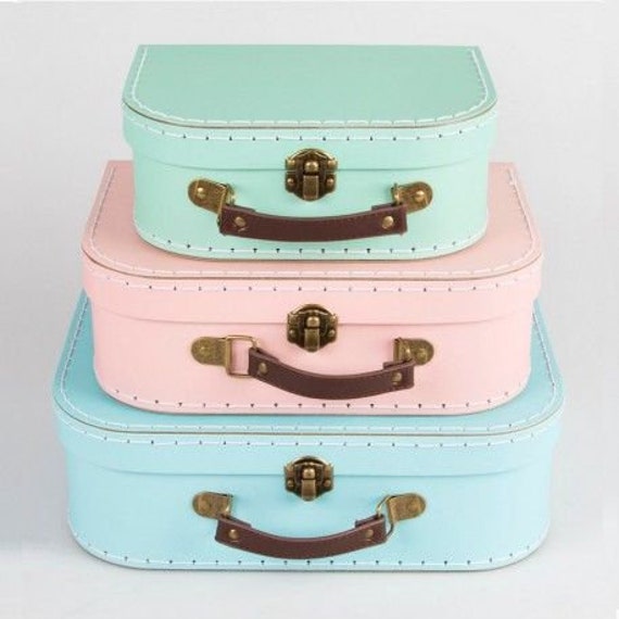 pastel suitcases