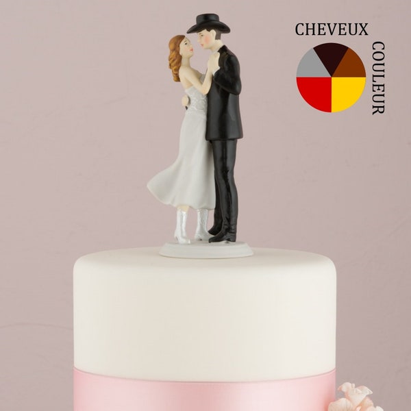 La figurine gateau mariage western