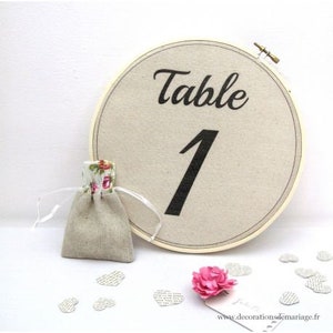 The table number on embroidery circle image 2