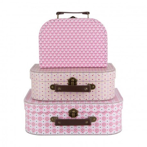 patterned suitcase